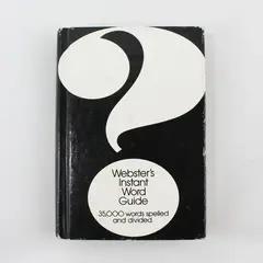 Vintage 1980 Hardcover Webster's Instant Word Guide Pocket Size 35,000 Words