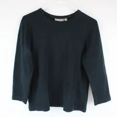 Croft & Barrow Womens Black 3/4 Sleeve Stretch Top Size M