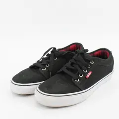 Vans Ultracush Pro HD Black Canvas Skate Shoes Red Plaid Lined Men's Size 7.5