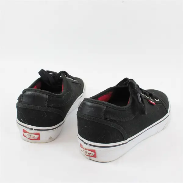 Vans Ultracush Pro HD Black Canvas Skate Shoes Red Plaid Lined Men's Size 7.5