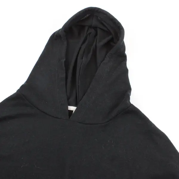 Mossimo Womens Black Cropped Short Sleeve Hoodie Sweatshirt Size L