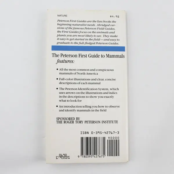 VTG Peterson First Guides to Mammals of North America Peter Alden 1987 PB Good