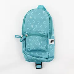 Yoobi Mini Backpack Pencil Case Teal Triangle Pattern School Supply