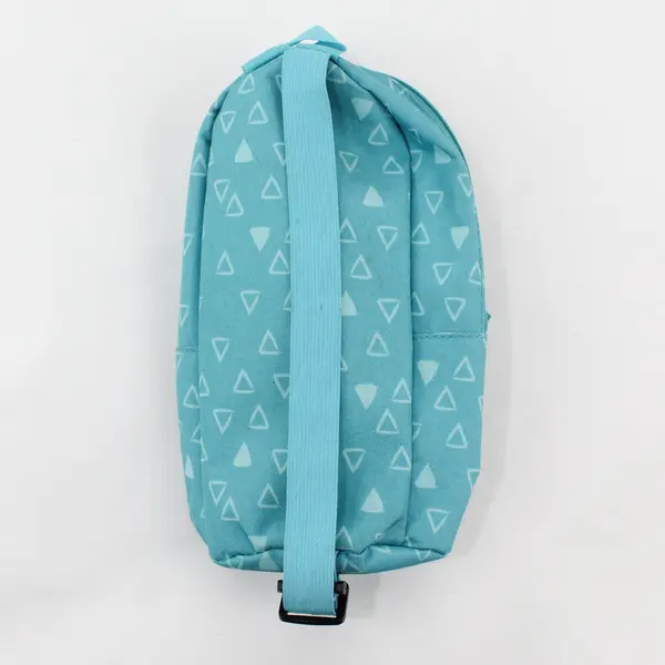 Yoobi Mini Backpack Pencil Case Teal Triangle Pattern School Supply