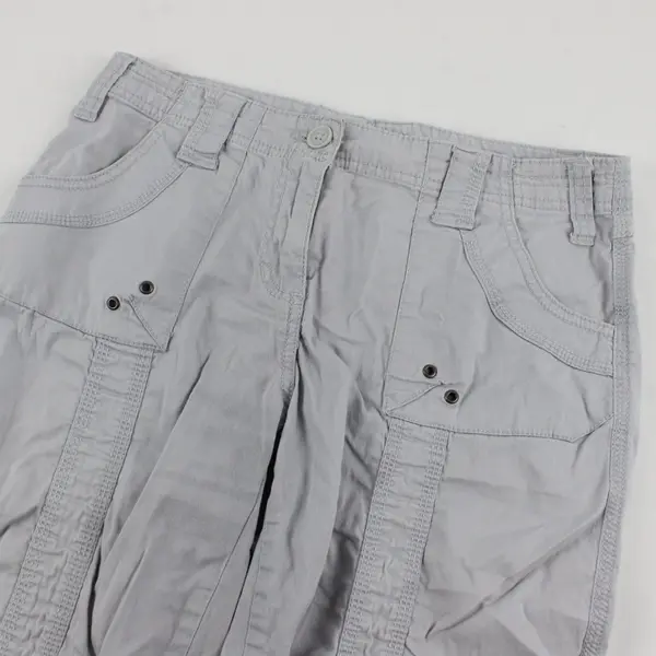 Style & Co. Light Gray Low-Rise Cargo Capris Women's Size 6P