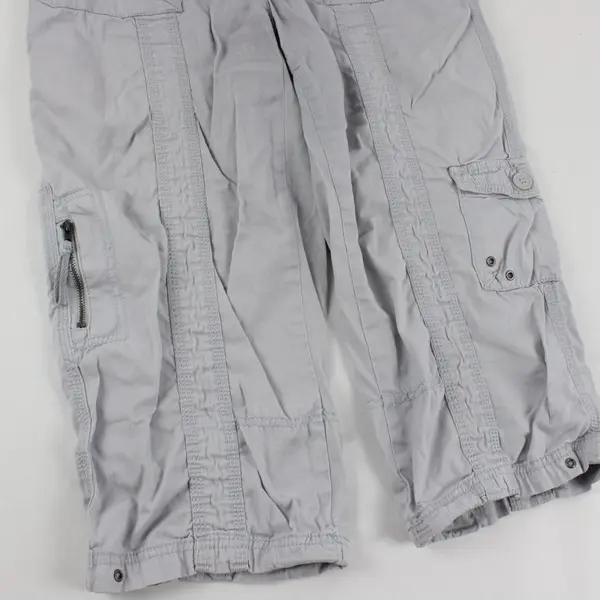 Style & Co. Light Gray Low-Rise Cargo Capris Women's Size 6P