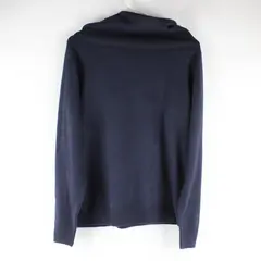 Designers Originals Navy Blue Long Sleeve Knit Sweater Turtle Neck Womens Size L