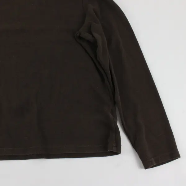 Sonoma Solid Brown Color Long Sleeve Shirt Cotton/Spandex Womens Size PL