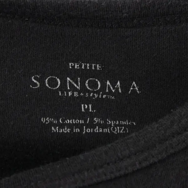 Sonoma Solid Brown Color Long Sleeve Shirt Cotton/Spandex Womens Size PL