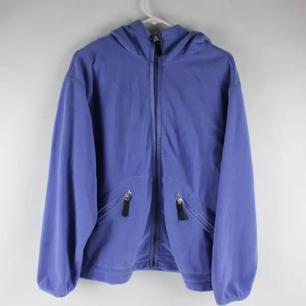 FU DA Sport Periwinkle Blue Fleece Zip-Up Jacket Women's Medium