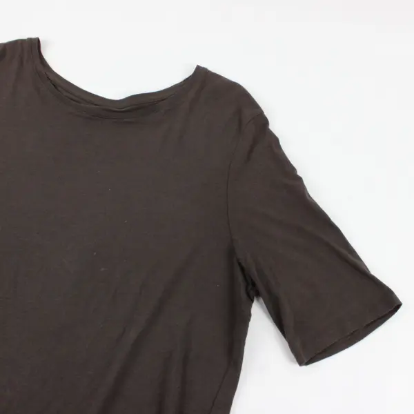 Mossimo Womens Solid Brown Elbow Sleeve Top XXL Cotton Spandex Stretch