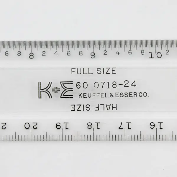 Keuffel & Esser 60 0718-24 18in Drafting Machine Arm Scale Rule Plastic