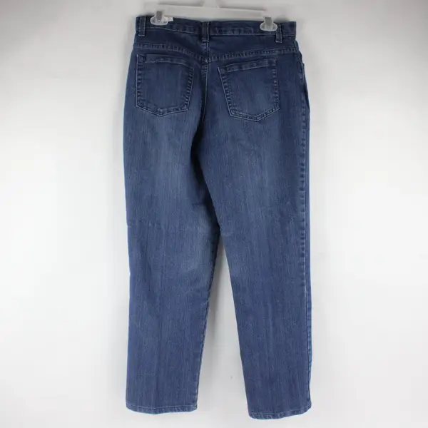 Gloria Vanderbilt Medium Wash Straight-Leg Jeans Women's Size 8