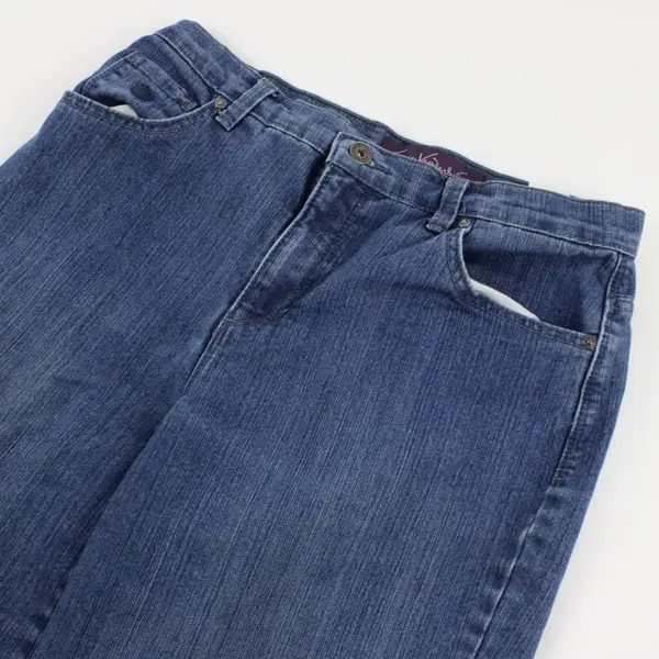 Gloria Vanderbilt Medium Wash Straight-Leg Jeans Women's Size 8