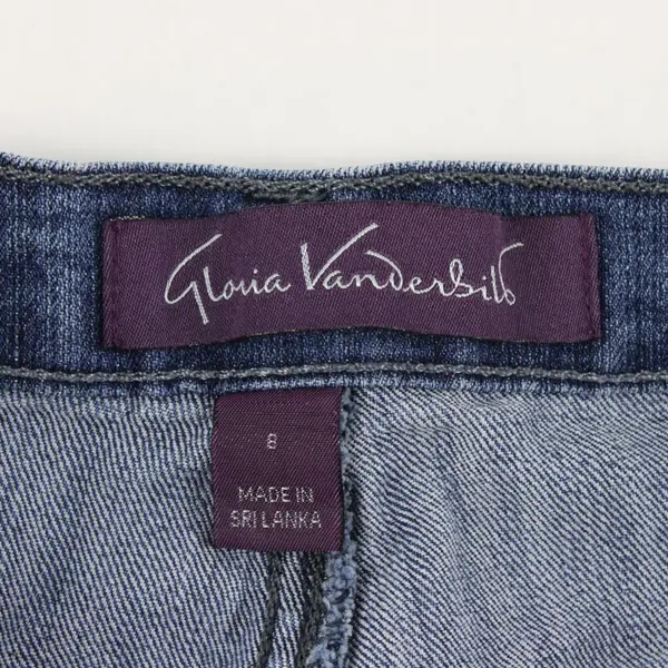Gloria Vanderbilt Medium Wash Straight-Leg Jeans Women's Size 8