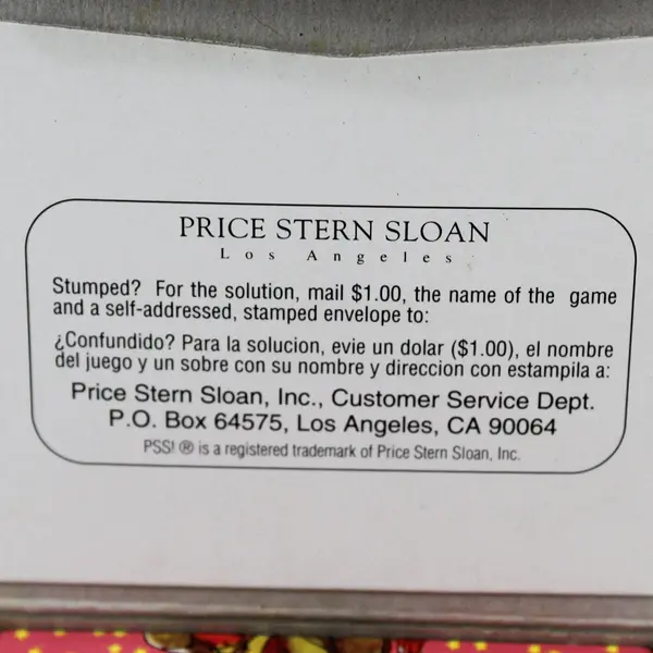 Price Stern Sloan Vintage 1989 The Crazy Cool Cat Combo Card Game Complete