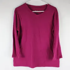 Garland Womens Pink 3/4 Sleeve Top Cotton Polyester Size M