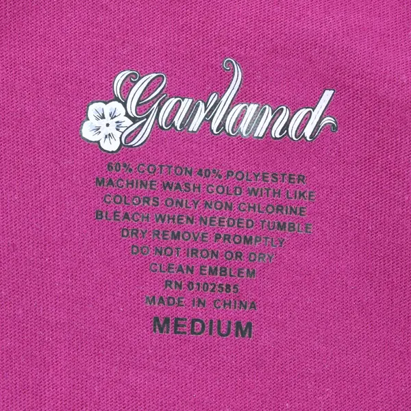 Garland Womens Pink 3/4 Sleeve Top Cotton Polyester Size M