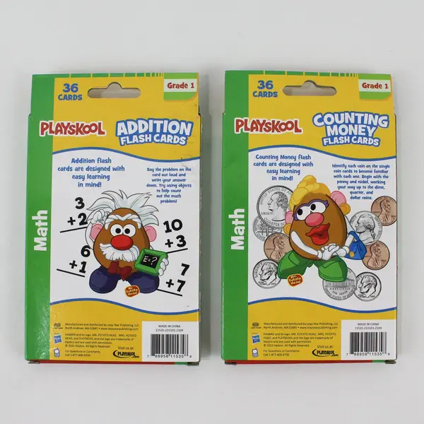 Playskool Lot of 2 Addition & Counting Money Flash Cards 36 Ct Grade 1 2021