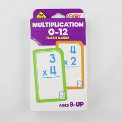 School Zone Multiplication 0-12 Flash Cards in Box, #04205