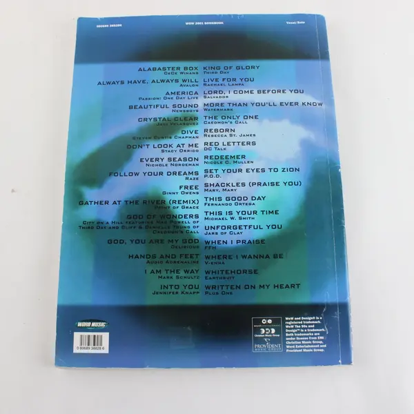 WOW 2001 Songbook The Year's Top 30 Christian Hits Bryce Inman Ken Barker PB