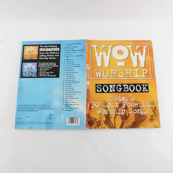 WoW Worship Songbook Today's 30 Most Powerful Worship Songs 2000 Paperback 