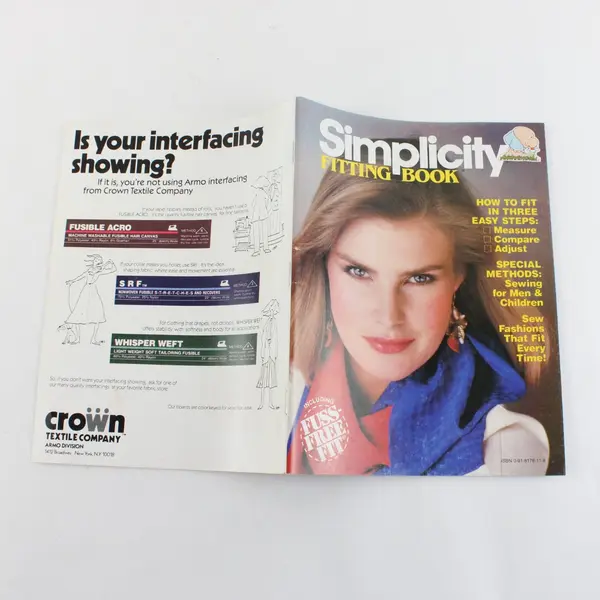 Vintage Simplicity Fitting Book 1984 Paperback How-To Book Good