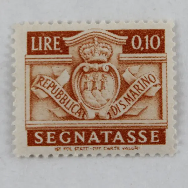 Set Of 2 San Marino 1945 0.10/0.25 Lire Postage Due Stamps Mint Hinged 