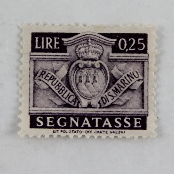 Set Of 2 San Marino 1945 0.10/0.25 Lire Postage Due Stamps Mint Hinged 