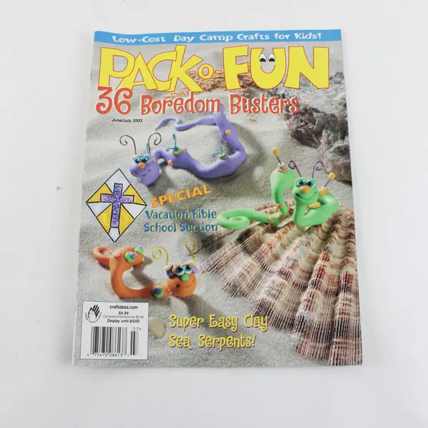 Pack-o-Fun Magazine June/July 2003 Featuring 36 Boredom Busters PB