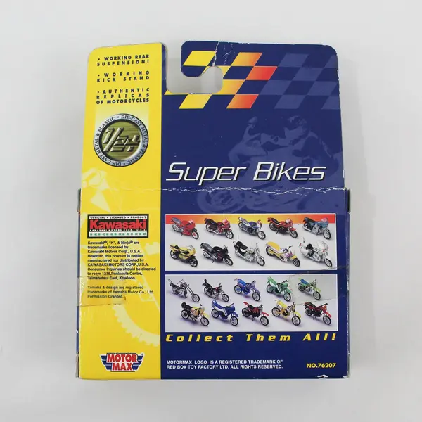 Motor Max Kawasaki DT 350 Super Bikes 1:24 Die-Cast Motocross Bike w/ Box