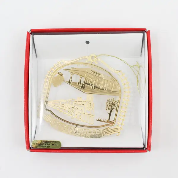 Nation's Treasures McMinnville Oregon Brass Ornament 20 Years Downtown Assoc