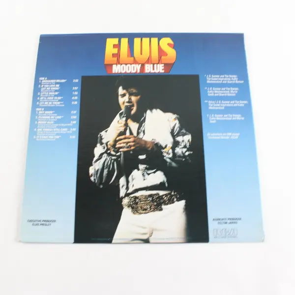 Elvis Presley Moody Blue Blue Vinyl 12" LP RCA Victor