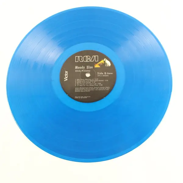 Elvis Presley Moody Blue Blue Vinyl 12" LP RCA Victor