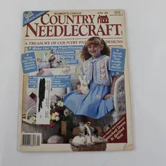 Vintage Women's Circle Country Needlecraft April 1988 Craft Magazine