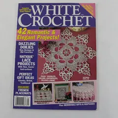 VTG White Crochet Annual Magazine 1997 Issue 42 Romantic & Elegant Projects Good