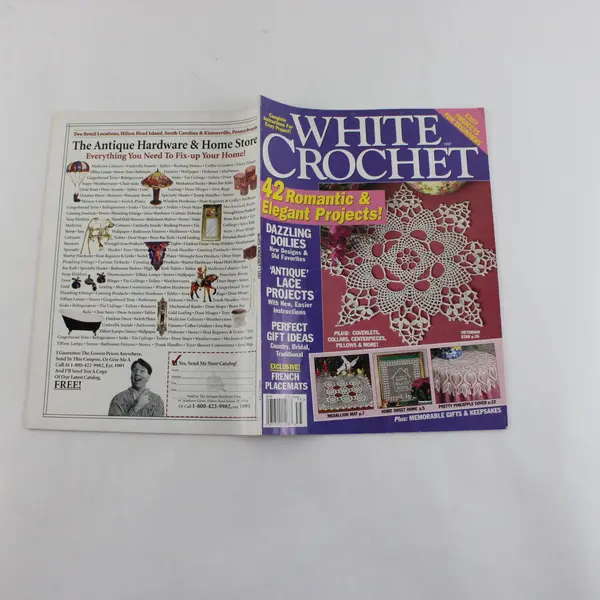 VTG White Crochet Annual Magazine 1997 Issue 42 Romantic & Elegant Projects Good