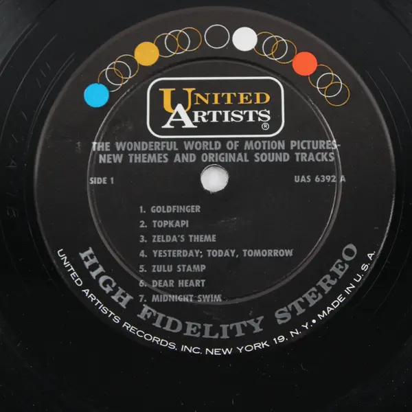 The Wonderful World of Motion Pictures United Artists UAS 6392 LP