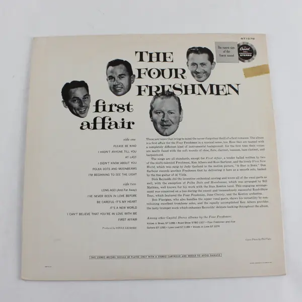 The Four Freshmen; First Affair  12" Vinyl Record