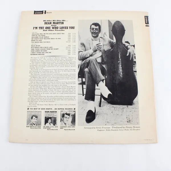 Dean Martin (Remember Me) I'm The One Who Loves You 12" Vinyl Record