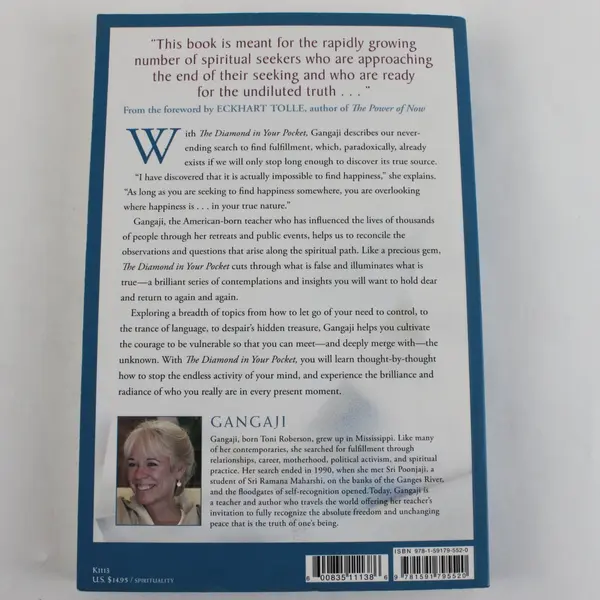 The Diamond in Your Pocket Discovering Your True Radiance by Gangaji 2007 PB
