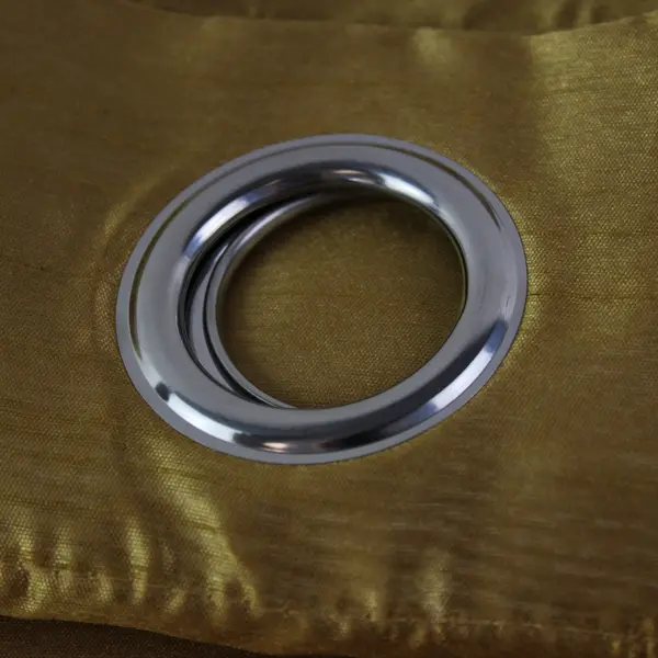 Set of 2 Gold Grommet Top Curtain Panels 37x82