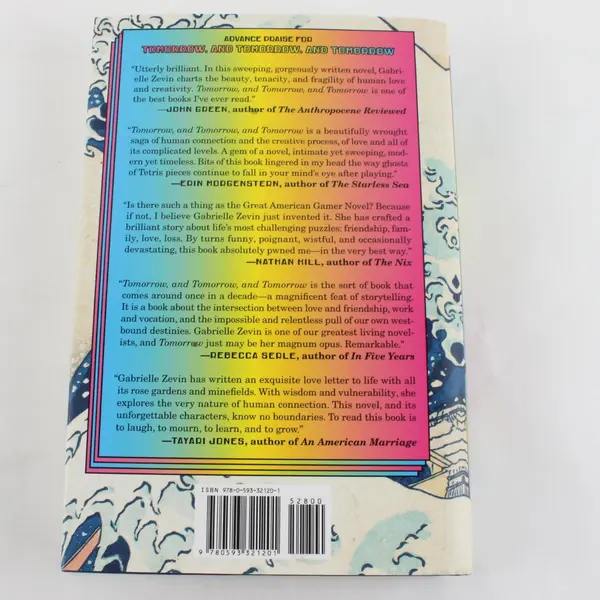 Tomorrow and Tomorrow and Tomorrow Gabrielle Zevin 2022 HC Dust Jacket