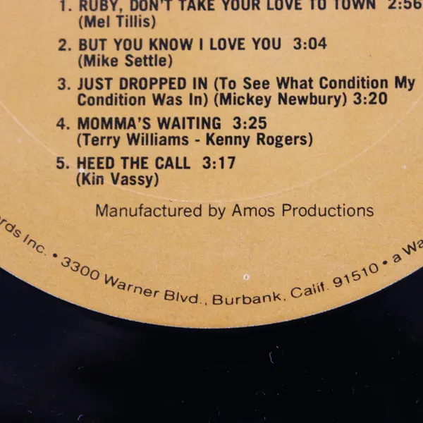 Kenny Rogers & The First Edition Greatest Hits 12" Vinyl Record
