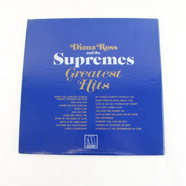 Diana Ross & The Supremes Greatest Hits 2LP Motown LP 2 Sides 3-4 Vinyl