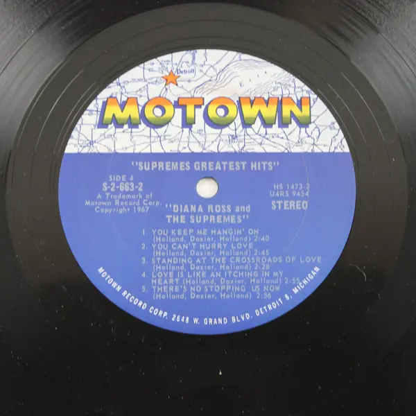 Diana Ross & The Supremes Greatest Hits 2LP Motown LP 2 Sides 3-4 Vinyl