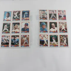 1990 Topps Ames All-Stars MLB Complete 33 Card Trading Set