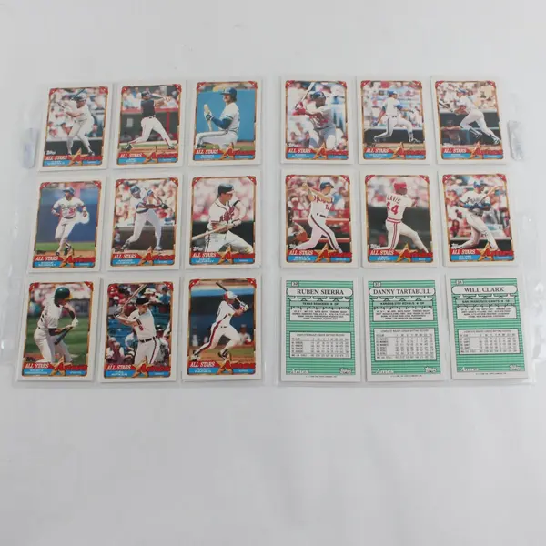 1990 Topps Ames All-Stars MLB Complete 33 Card Trading Set