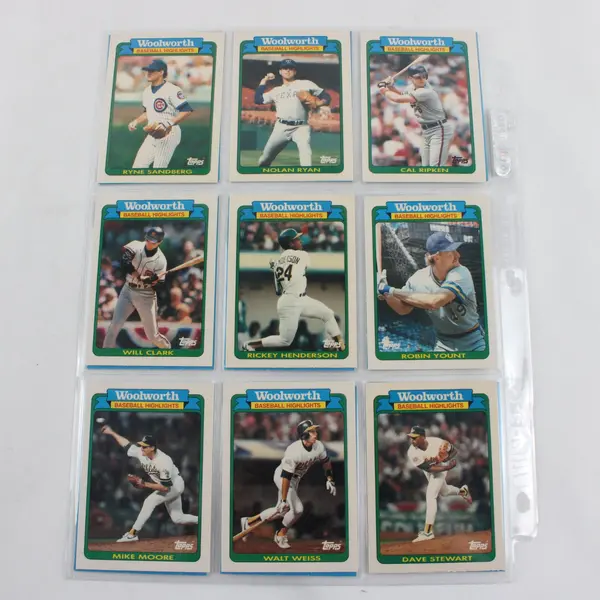 1990 Topps Woolworth Baseball Highlights Lot Vintage MLB Cards
