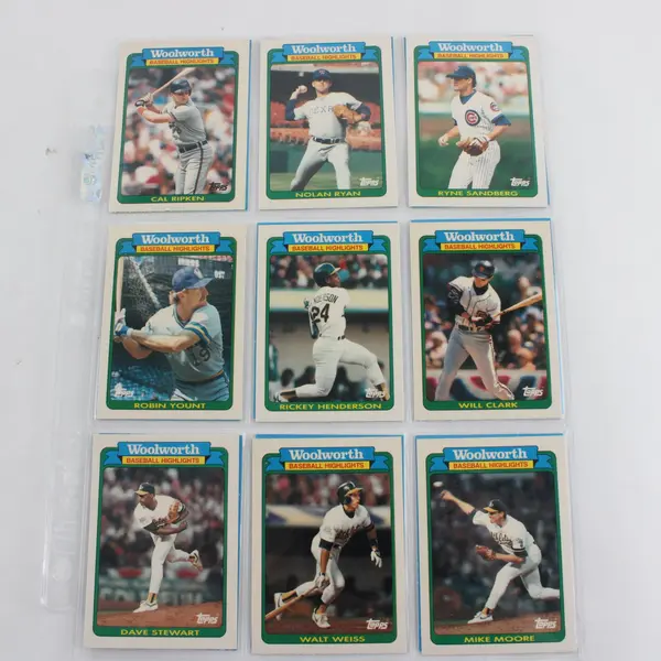 1990 Topps Woolworth Baseball Highlights Lot Vintage MLB Cards